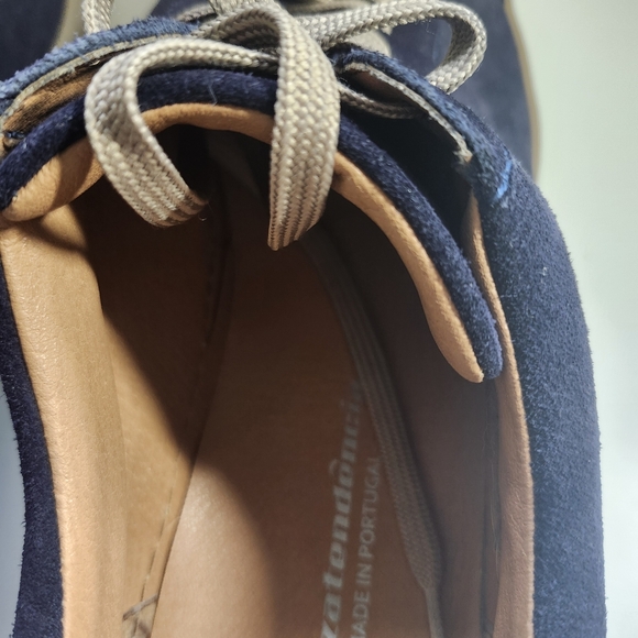 Cruza Tendencia Men's Navy US 12  Suede Leather Low Top Classic Chic Sneakers - Picture 6 of 10